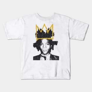 Basquiat crown portrait Kids T-Shirt